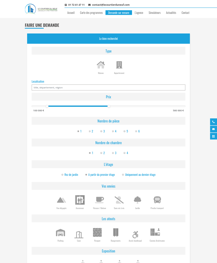 capture ecran 1 site courtier du neuf