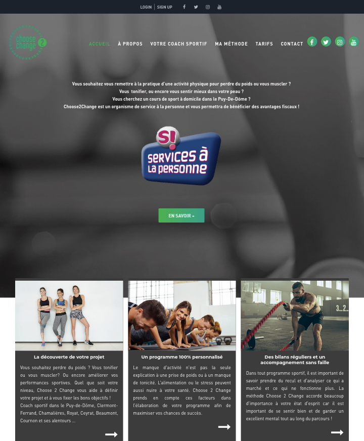 capture ecran 2 site choose 2 change