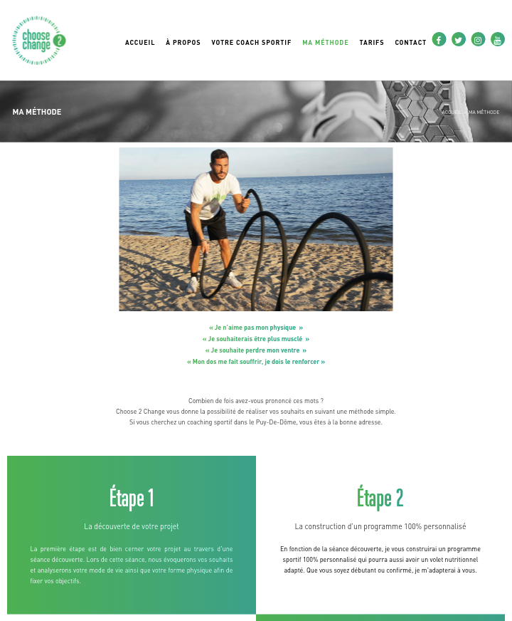 capture ecran 1 site choose 2 change
