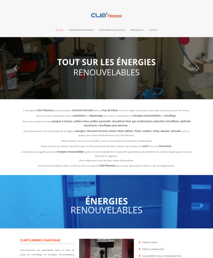 capture ecran 3 site clim flammes