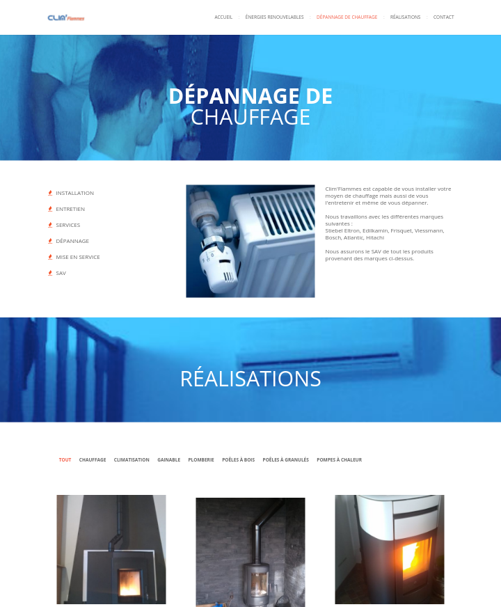 capture ecran 2 site clim flammes