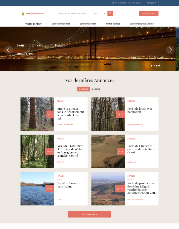 capture ecran 4 site foret investissement