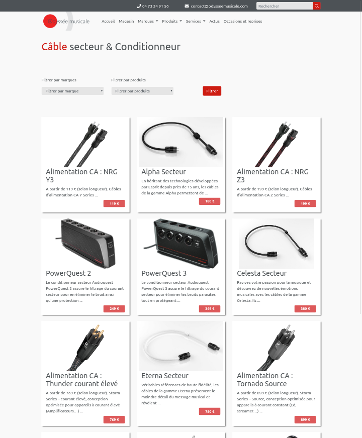 capture ecran 1 site odyssée musicale