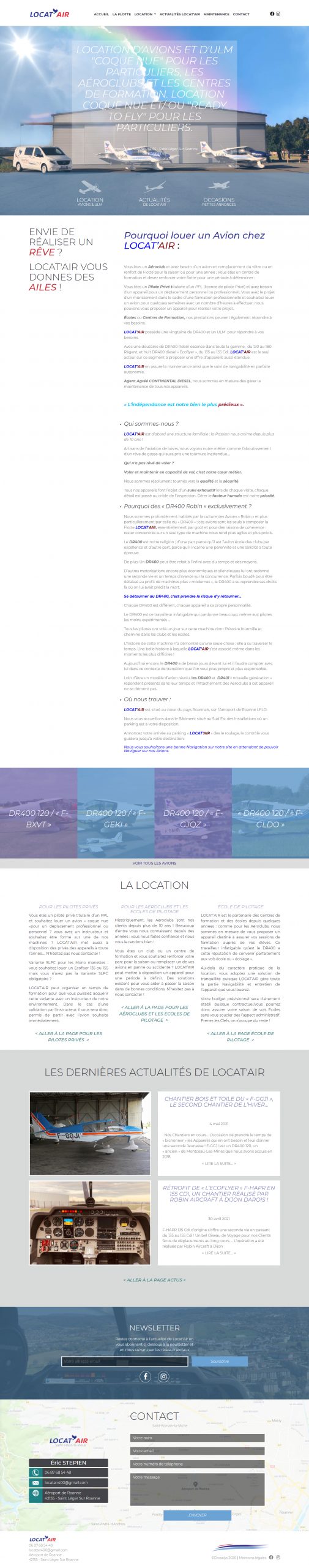 capture ecran 3 site locat'air