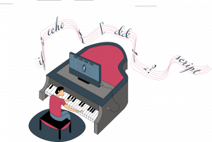 homme jouant un piano en php